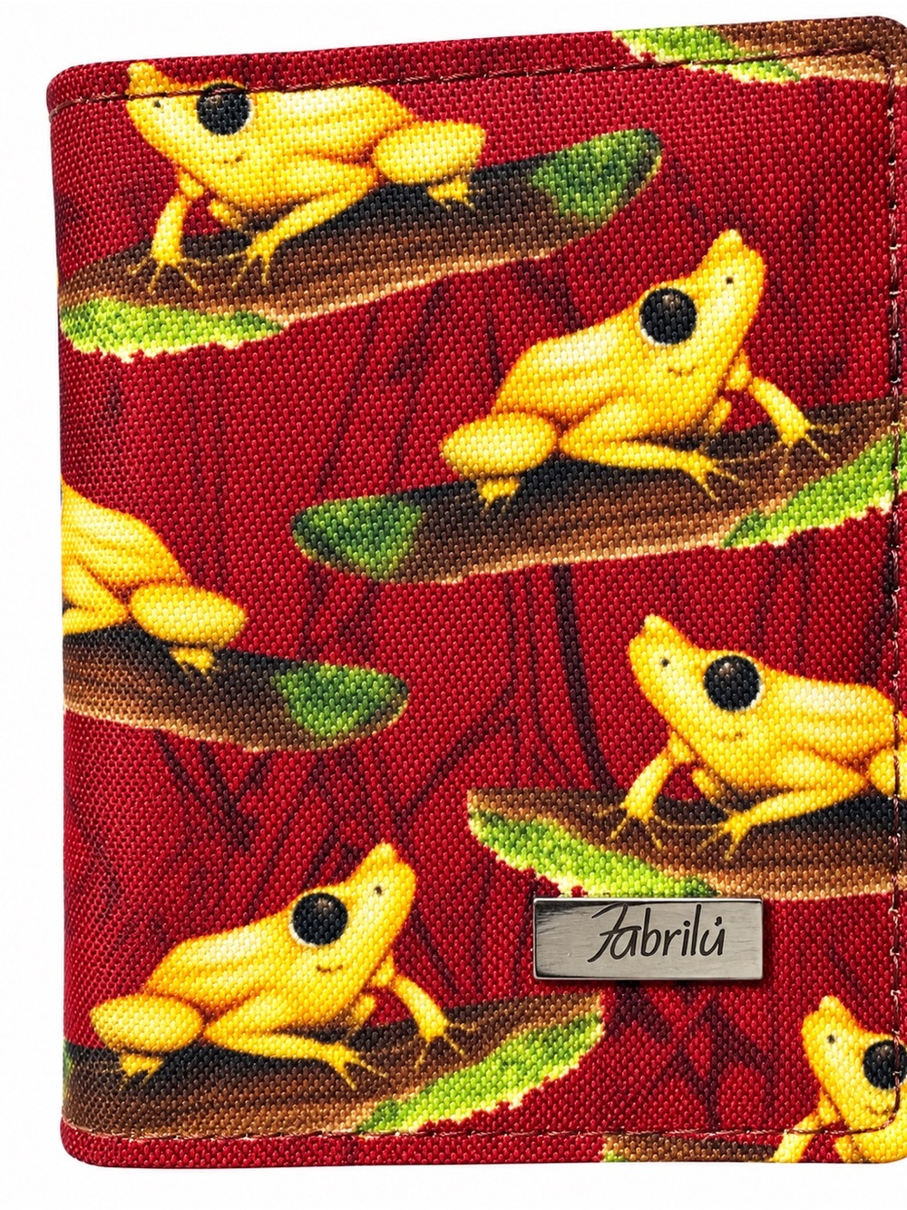 Cute little card wallet decorated with frogs